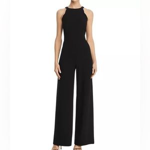 Adrianna Papell Scalloped Side Jumpsuit